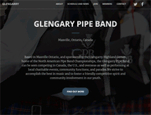 Tablet Screenshot of glengarrypipeband.ca